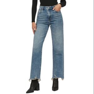Hidden | Ella High Rise Stretch Denim Straight Jeans